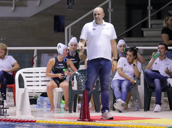 Waterpolo Euroleague Kadınlar Şampiyonası Zv De Zaan, Kinef Surgutneftegas Kirishi 'ye karşı — Stok fotoğraf