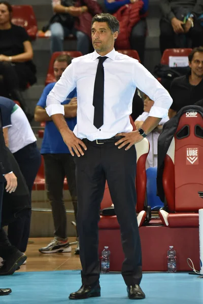 Voleibol Italina Supercopa Hombres Finales - Sir Safety Perugia vs Modena Volley — Foto de Stock