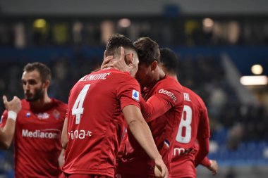 İtalyan Futbolu Serisi A Erkekler Şampiyonası Sassuolo Fiorentina 'ya karşı