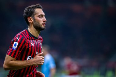 İtalyan Futbolu Serie A Men Şampiyonası Ac Milan S.S. Lazio 'ya karşı