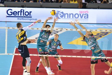 Voleybol İtalya Süper Kupa Erkekler Finali - Sir Safety Perugia Modena Volley 'e karşı