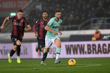 İtalyan Futbolu Serisi A Erkekler Şampiyonası Bologna Inter 'e karşı