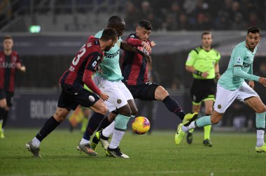 İtalyan Futbolu Serisi A Erkekler Şampiyonası Bologna Inter 'e karşı