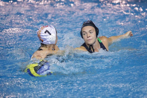 Waterpolo EuroLeague Campeonato Femenino Sis Roma vs ZV De Zaan — Foto de Stock