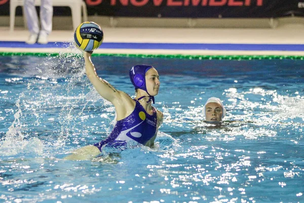 Wasserball Euroleague Frauen Meisterschaft zv de zaan vs kinef surgutneftegas kirishi — Stockfoto
