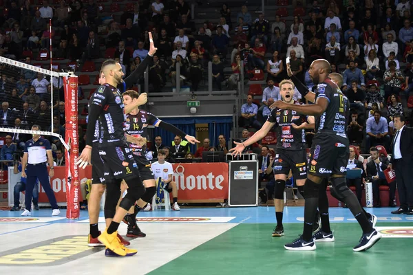 Handboll Italina Supercup Män Cucine Lube Civitanova vs Modena Volley — Stockfoto