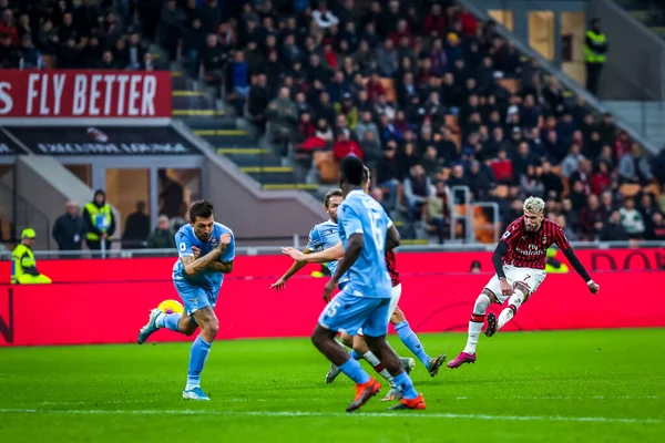 Campeonato Italiano de Futebol Série A Masculino AC Milan vs S.S. Lazio — Fotografia de Stock