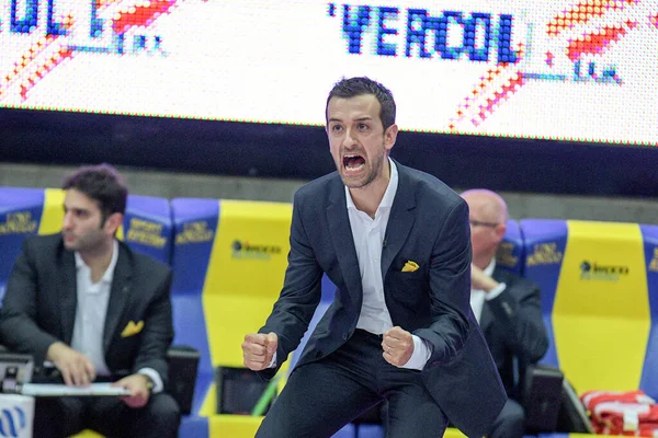 이탈리아 세리에 A1 여자 배구 대회 imoco volley conegliano vs èpiù pomì casalmaggiore — 스톡 사진