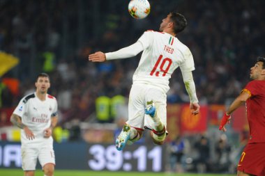 İtalyan Futbolu Serie A Erkekler Şampiyonası Romanlar Ac Milan 'a karşı