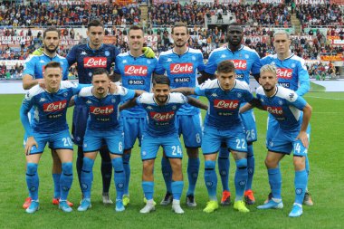 İtalyan Futbolu Serisi A Erkekler Şampiyonası Romanlar Napoli 'ye Karşı