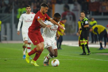 İtalyan Futbolu Serie A Erkekler Şampiyonası Romanlar Ac Milan 'a karşı