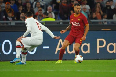 İtalyan Futbolu Serie A Erkekler Şampiyonası Romanlar Ac Milan 'a karşı