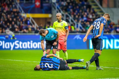 Futbol Şampiyonları Ligi Erkekler Şampiyonası Turnuva Turnuvası C grubu, Atalanta Manchester City 'ye karşı.