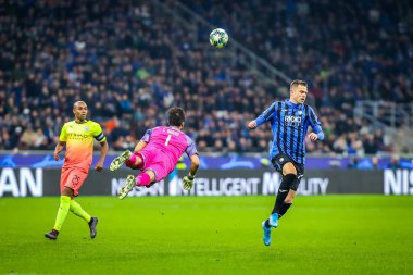 Futbol Şampiyonları Ligi Erkekler Şampiyonası Turnuva Turnuvası C grubu, Atalanta Manchester City 'ye karşı.