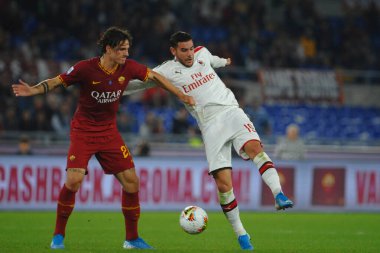 İtalyan Futbolu Serie A Erkekler Şampiyonası Romanlar Ac Milan 'a karşı
