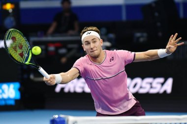 Tenis Uluslararası Atp Finalleri - Turnuva Turnuvası - Casper Ruud Miomir Kecmanović 'e karşı