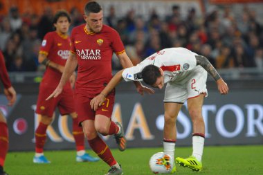 İtalyan Futbolu Serie A Erkekler Şampiyonası Romanlar Ac Milan 'a karşı