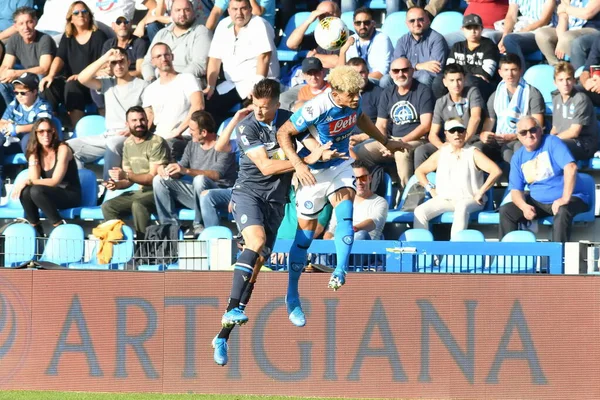 İtalyan Futbolu Serisi A Erkekler Şampiyonası Spal Napoli 'ye karşı — Stok fotoğraf