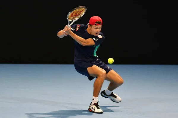 Tenis Internacionales Siguiente Gen ATP Finals - Ronda de Torneos - Alex De Minaur vs A. Davidovich Fokina — Foto de Stock