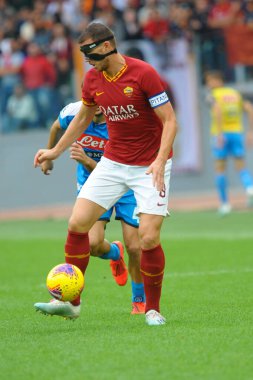 İtalyan Futbolu Serisi A Erkekler Şampiyonası Romanlar Napoli 'ye Karşı