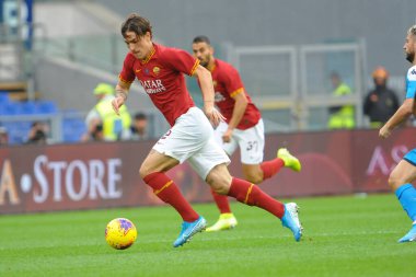 İtalyan Futbolu Serisi A Erkekler Şampiyonası Romanlar Napoli 'ye Karşı