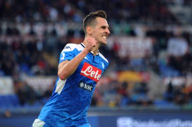 İtalyan Futbolu Serisi A Erkekler Şampiyonası Romanlar Napoli 'ye Karşı