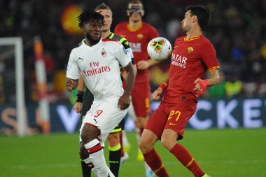 İtalyan Futbolu Serie A Erkekler Şampiyonası Romanlar Ac Milan 'a karşı
