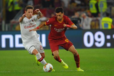 İtalyan Futbolu Serie A Erkekler Şampiyonası Romanlar Ac Milan 'a karşı