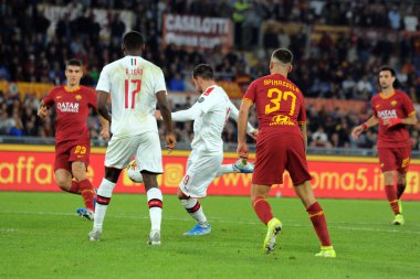 İtalyan Futbolu Serie A Erkekler Şampiyonası Romanlar Ac Milan 'a karşı