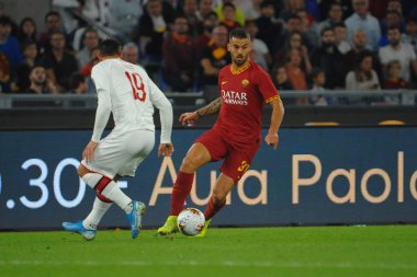 İtalyan Futbolu Serie A Erkekler Şampiyonası Romanlar Ac Milan 'a karşı