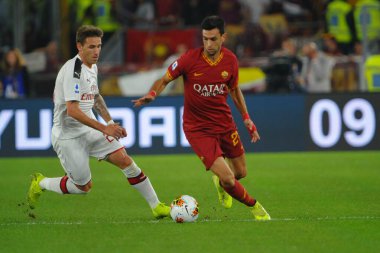 İtalyan Futbolu Serie A Erkekler Şampiyonası Romanlar Ac Milan 'a karşı