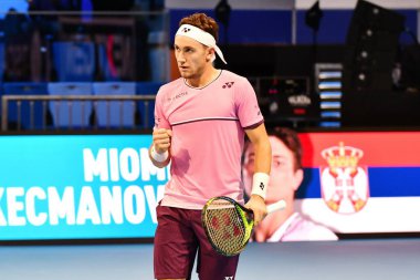 Tenis Uluslararası Atp Finalleri - Turnuva Turnuvası - Casper Ruud Miomir Kecmanović 'e karşı