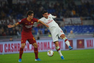 İtalyan Futbolu Serie A Erkekler Şampiyonası Romanlar Ac Milan 'a karşı