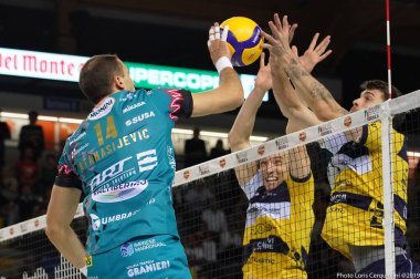 Voleybol İtalya Süper Kupa Erkekler Finali - Sir Safety Perugia Modena Volley 'e karşı