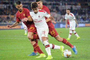 İtalyan Futbolu Serie A Erkekler Şampiyonası Romanlar Ac Milan 'a karşı