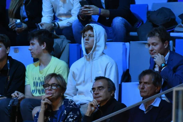 Tennis Internationals Volgende Gen Atp Finale - Toernooi ronde - Ugo Humbert vs Mikael Ymer — Stockfoto