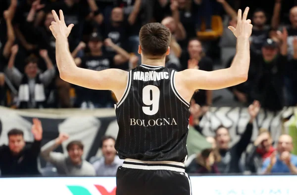 Kosárlabda Eurocup bajnokság Segafredo Virtus Bologna vs Ratiopharm Ulm — Stock Fotó