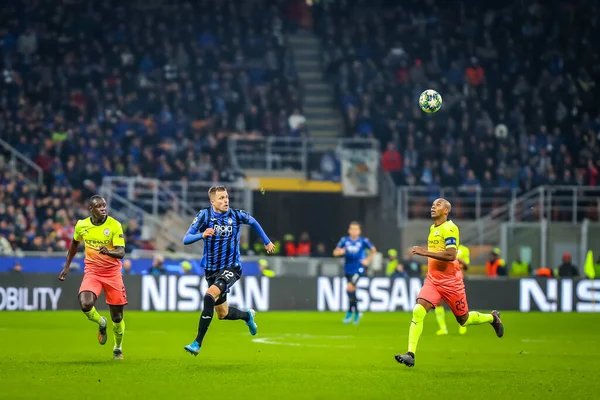 Liga dos Campeões de Futebol Masculino Torneio, grupo C, Atalanta vs Manchester City — Fotografia de Stock