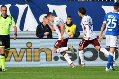 İtalyan Futbolu Serisi A Erkekler Şampiyonası Brescia Torino 'ya karşı