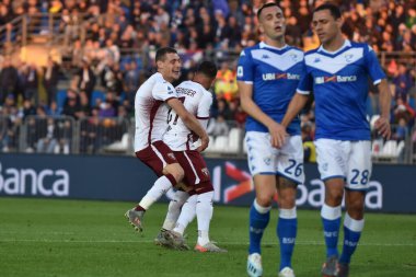İtalyan Futbolu Serisi A Erkekler Şampiyonası Brescia Torino 'ya karşı