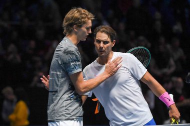 Tenis Uluslararası Nitto Atp Finali Bekarlar Rafael Nadal Alexander Zverev 'e karşı