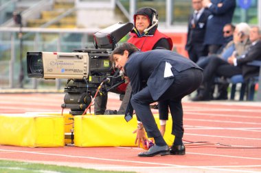 İtalyan Futbolu Serisi A Erkekler Şampiyonası Lazio Lecce 'ye karşı