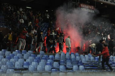 İtalyan Futbolu Serisi A Erkekler Şampiyonası Genoa Brescia 'ya karşı