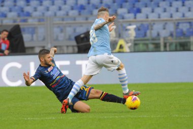 İtalyan Futbolu Serisi A Erkekler Şampiyonası Lazio Lecce 'ye karşı