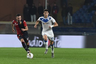 İtalyan Futbolu Serisi A Erkekler Şampiyonası Genoa Brescia 'ya karşı