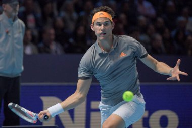 Tenis Uluslararası Nitto Atp Finalleri - Turnuva Turnuvası - Roger Federer Dominic Thiem 'e Karşı