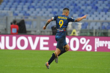 İtalyan Futbolu Serisi A Erkekler Şampiyonası Lazio Lecce 'ye karşı