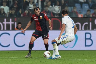 İtalyan Futbolu Serisi A Erkekler Şampiyonası Genoa Brescia 'ya karşı