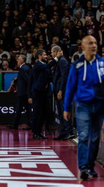 İtalya Basketbol Şampiyonası Umana Reyer Venezia Banco di Sardegna Sassari 'ye karşı