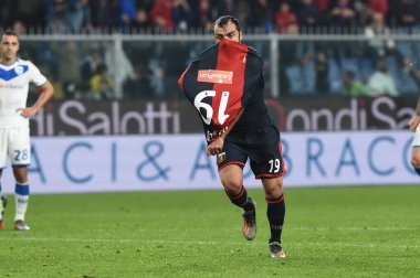 İtalyan Futbolu Serisi A Erkekler Şampiyonası Genoa Brescia 'ya karşı